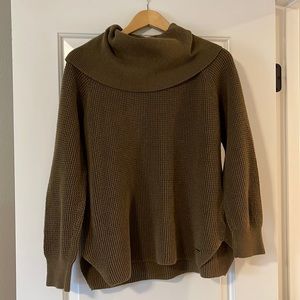 Michael Kors Cowl Neck Olive Green Sweater